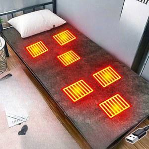 전기요 USB 야외 전기 차박 수면 차량용 전기장판 장판 따뜻한 패드, 자동차 핑크 패드