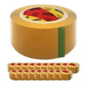오공 테이프 택배 포장 박스테이프 황색 100m 20개
