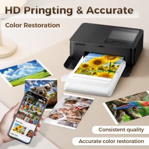 호환 캐논 Selphy 컬러 잉크용지 세트와 호환 CP1500 인화지 프린터 6 인치