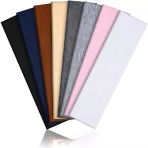 여성용 8팩 머리띠 탄력 있는 부드러운 헤어밴드 매일 운동 요가를 위한 여성 패션 논슬립