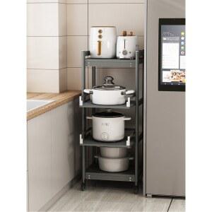 이동식 전자레인지 밥솥 커피포트 회색 40x40cm 보관 주방 서랍4개 길이 다이 렌지대