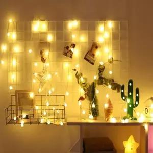 휴대용 장식 앵두 LED 데코 전구 50구 5M 감성 조명