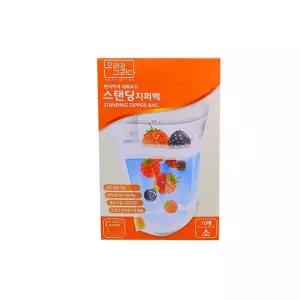 스탠딩 지퍼백 소 (10P)/선물/미니/이중/슬라이드/대형/소형/특대형/비닐/아기/파우치/봉투/여행용/지퍼