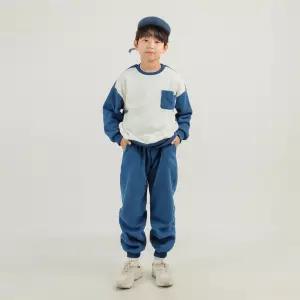 비아이 주니어 포인트 포켓 보들 웜플리스 상하복