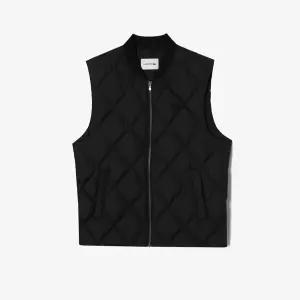 라코스테 남성 베스트 다이아 퀼팅 다운 블랙 FB836330