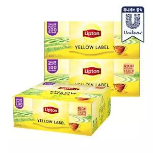 [립톤]립톤 옐로우라벨 티백 100개입 x 3개