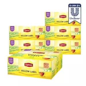 [립톤] 옐로우라벨 티백 100개입 x 6개