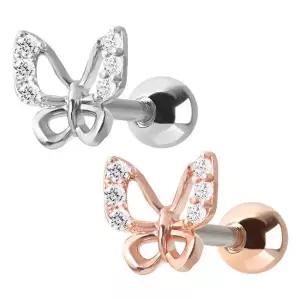 [미니아트]페블린 나비 써지컬 스틸 패션 피어싱 2종 택1