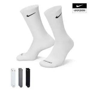 나이키에브리데이 플러스 쿠션 트레이닝 크루 삭스3켤레 SX6888964