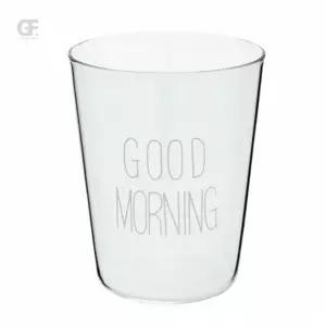 굿포머스 굿모닝 유리컵(400ML) 유리커피잔 유리머그컵 우유컵