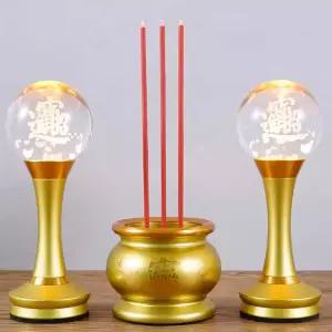 LED 전자 향로 불교 제사용품 촛불 전자향로 불교용품