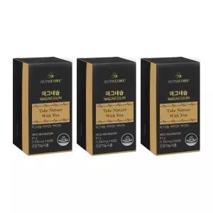 뉴트리코어 마그네슘 국산 쌀 건조효모 MAGNESIUM 근육 에너지 60정 3개 MJ