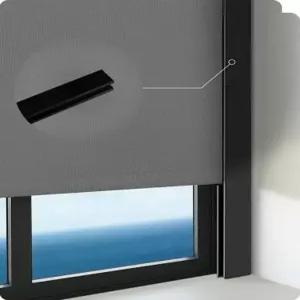 그레이윈드 조절 가능한 조명 차단기 100 블랙아웃 차단 스트립 U자형 윈도우 롤러 음영 블라인드 측면의