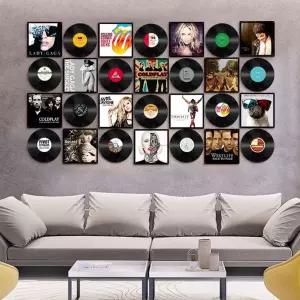 장식 레코드판 LP판 빈티지 벽장식품 레스토랑 소품