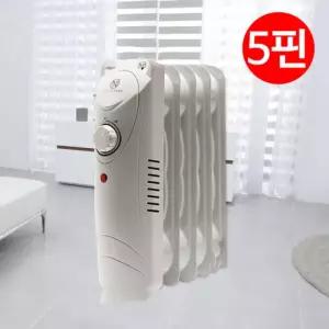 핌핀105M/5핀 미니 라디에이터 화장실 난방기 욕실 히터 전기 난로 동파방지