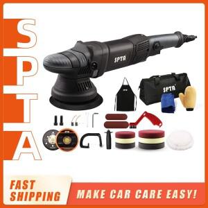 SPTA 차량용 듀얼 액션 광택기 DA 궤도 가정용 DIY 왁싱 광택 패드 세트 5 인치 780W 15mm