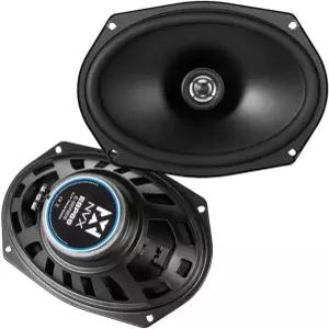 NVX ESP69 6x9 E-시리즈 양방향 동축 자동차 스피커 W 피크(160W RMS) 13mm PEI 돔 트위터 폴로필렌 콘