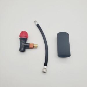 1세트 자전거 CO2 펌프 어댑터 MTB 도로 미니 소형 휴대용 공기 팽창기 타이어 16g 카트리지 용 듀얼 Schr