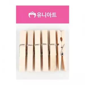 유니아트 나무집게 특대 원목 개(1개입)