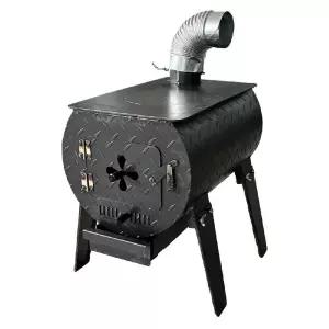 거꾸로타는 난로 화목난로 주물 불멍 건설현장 새한