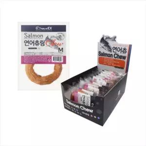 네츄럴EX 연어츄링M 15개입 1박스 반려동물 올바른 먹거리 수제간식 강아지 애견