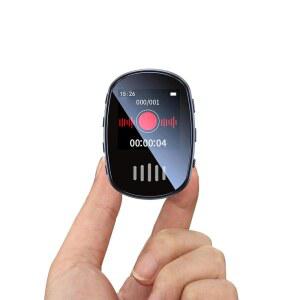 [미국배송] 128GB 소음 감소 음성 활성화 녹음기 휴대용 미니 녹음 장치 전원 켜기 비밀번호 재생 기능이 있는 디지털 시간 지정 녹음 회의/강의/교실 학습
