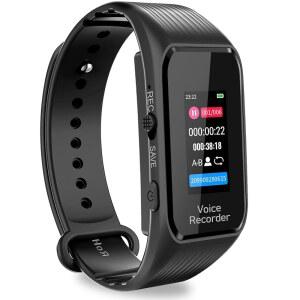 [미국배송] 4000시간 녹음 용량의 64GB 디지털 음성 녹음기 재생 기능이 있는 볼륨 활성화 비밀번호 개인 회의/인터뷰/수업을 위한 소음 감소 기능