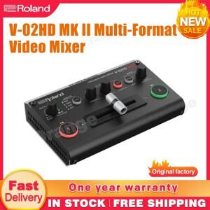 롤랜드 V-02HD MK II 멀티 포맷 비디오 믹서 스위처 스트리밍용 USB C 타입 출력 2 HDMI 최대 1080 p60 지