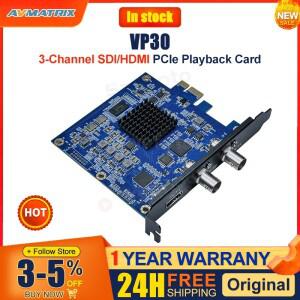 matrix VP30 라이브 3채널 SDI/HDMI PCIE 재생 카드 Vmix/OBS/ZOOM/Teams 호환 지원 SDK 2차 개발
