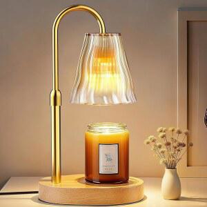 럭스모어 캔들 워머 램프 타이머 디머, 여성 친구 여동생을 위한 생일 선물, 하우스 워밍 선물 새로운 홈 데코, 사무실 아파트 기숙사 방 멜트 워머, 2개의 전구가 달린