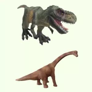 공룡모형 2P세트 육식 초식 티라노 브라키오사우루스