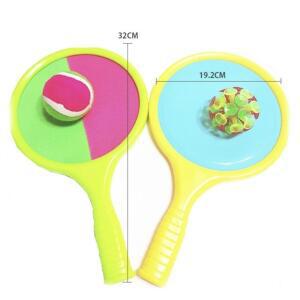 어린이 양면라켓 캐치볼 세트 부착식공 테니스형 놀이