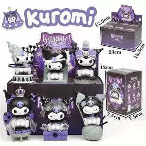 산리오 핫한 쿠로미 캐릭터 다크 나이트 스토리 블라인드 박스 애니메이션 피규어 귀여운 예쁜 감성 데스크
