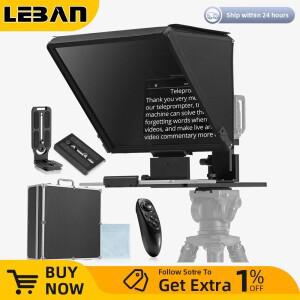 Ambitful T16 빅 스크린 프롬프터 전문 인터뷰 스마트폰 DSLR 카메라 라이브 비디오 녹화용 접이식