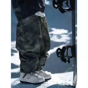 스노우보드 카모패턴 바지 보드팬츠 와이드핏 방수