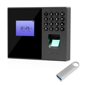 OBO HANDS 지문 출석 기계 시간 A6 인 LCD 녹음기 시계 USB 직원 생체 DC 체크 리더 5V/1A 인식 디스플레이