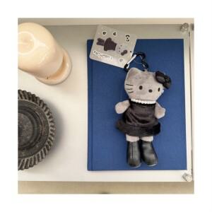 롱다리 그레이 블랙 키티 인형키링 가방참 열쇠고리 가방꾸미기 백참