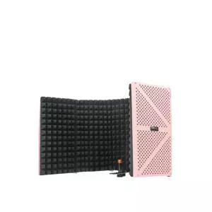 마이크 리플렉터 커버 방음 탁상 검은색 흡음 보드