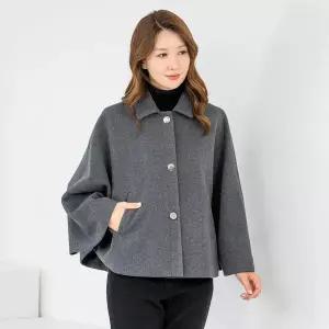 [하프클럽/모슬린]엄마옷 카라 모직 케이프 망토 코트 MQG125474 마담 미시 중년여성 빅사이즈 할머니옷 50