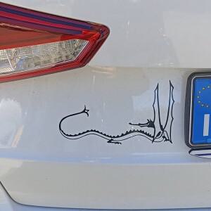 드래곤 스마우그  자동차 스티커 윈도우 장식 비닐 다이 컷 데칼 튜닝 악세사리