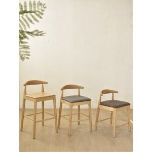 홈바의자 등받이 높은 바텐 빠체어 싱크대 이동식 2컬러 철제 체어 90cm 테이블 라운지