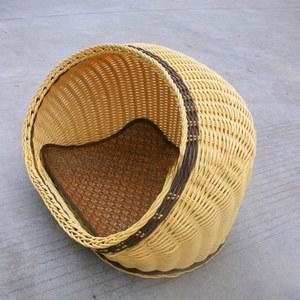 강아지집 고양이집 등나무 둥지 방석 블루 빨간 소형견 여름 침대에 쿠션