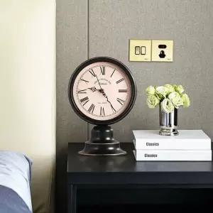 복고풍 빈티지 탁상시계 지포라이터 스탠드 우드 영화