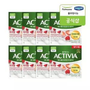 [풀무원다논] 액티비아 컵 딸기 4입(80g x 4입) x 8개