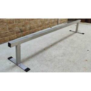 스케이트보드레일 롱보드 난간대 묘기 옐로우 피봇 아연 점프대 입문형 실버 사각 분리형