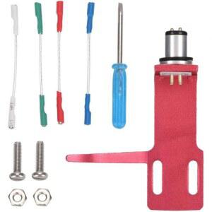 소코베타 레코드 플레이어 키트 일반 장착 오디오 카트리지 축음기 쉘 빨간색 바늘 전축