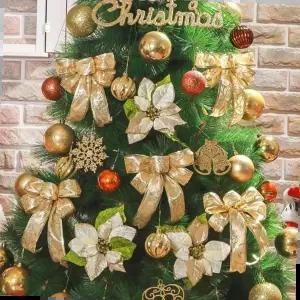 성탄트리 데코용품 크리스마스 골드 장식세트(150cm)