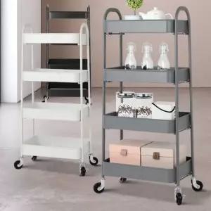 이동식카트 4단 로크 철제트롤리 미용무빙 업소용주방