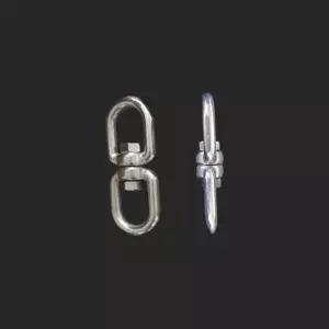 중간도래 회전고리 스냅후크 8자 스덴 슈밸 6mm 8개꼬임방지줄 도래 개목 엉킴목 엉킴 개줄 목줄