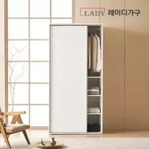 레이디가구 프리핏 키큰 슬라이딩 옷장 수납형 1000